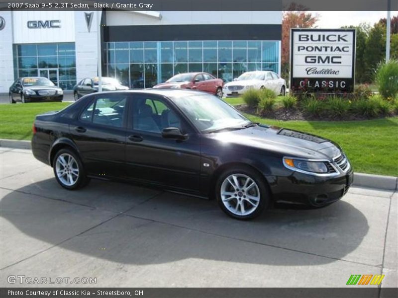 Black / Granite Gray 2007 Saab 9-5 2.3T Sedan