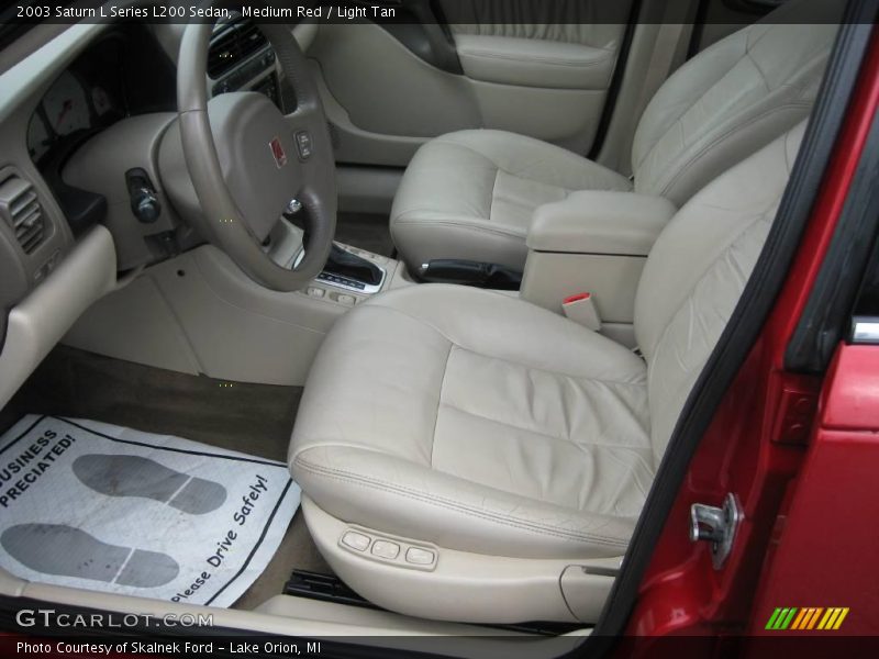 Medium Red / Light Tan 2003 Saturn L Series L200 Sedan