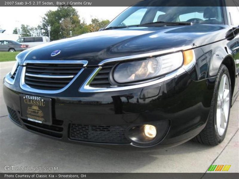 Black / Granite Gray 2007 Saab 9-5 2.3T Sedan