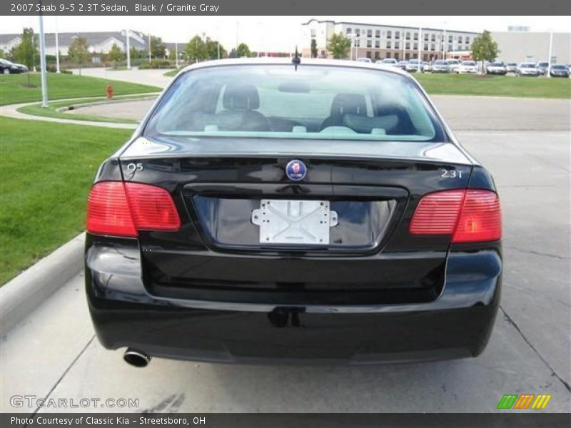 Black / Granite Gray 2007 Saab 9-5 2.3T Sedan