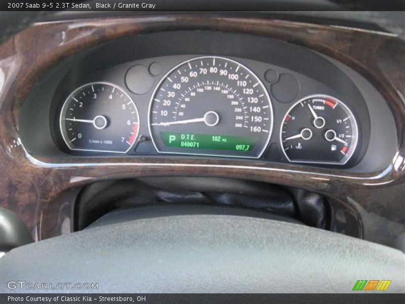Black / Granite Gray 2007 Saab 9-5 2.3T Sedan