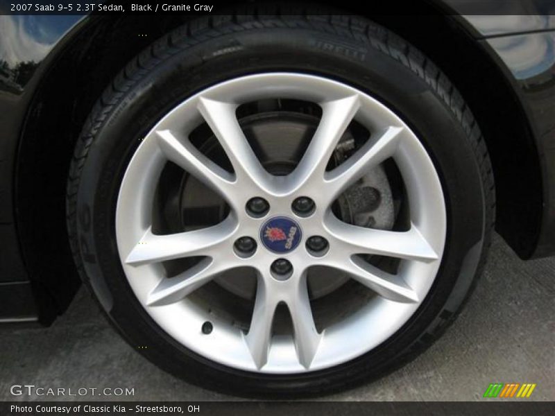 Black / Granite Gray 2007 Saab 9-5 2.3T Sedan