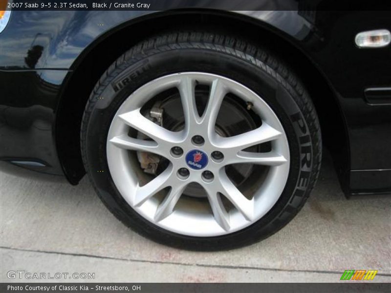 Black / Granite Gray 2007 Saab 9-5 2.3T Sedan