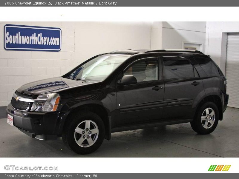 Black Amethyst Metallic / Light Gray 2006 Chevrolet Equinox LS