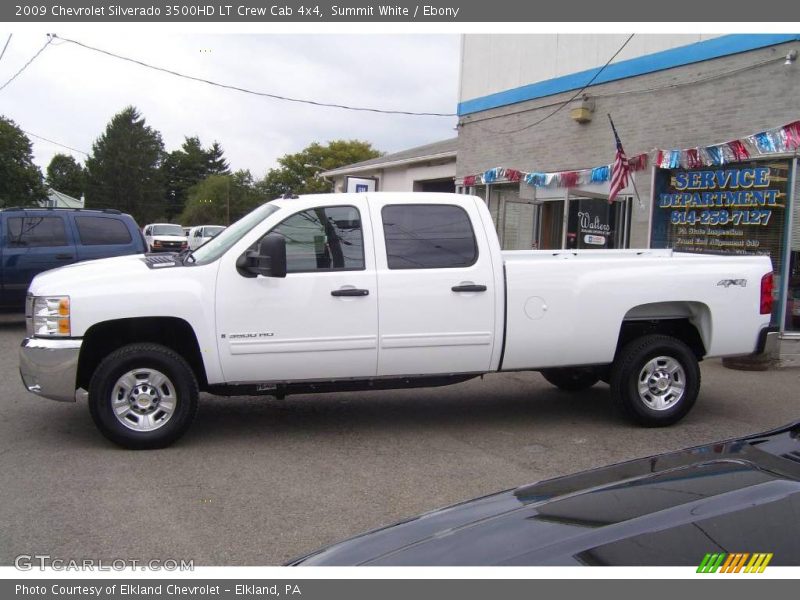 Summit White / Ebony 2009 Chevrolet Silverado 3500HD LT Crew Cab 4x4