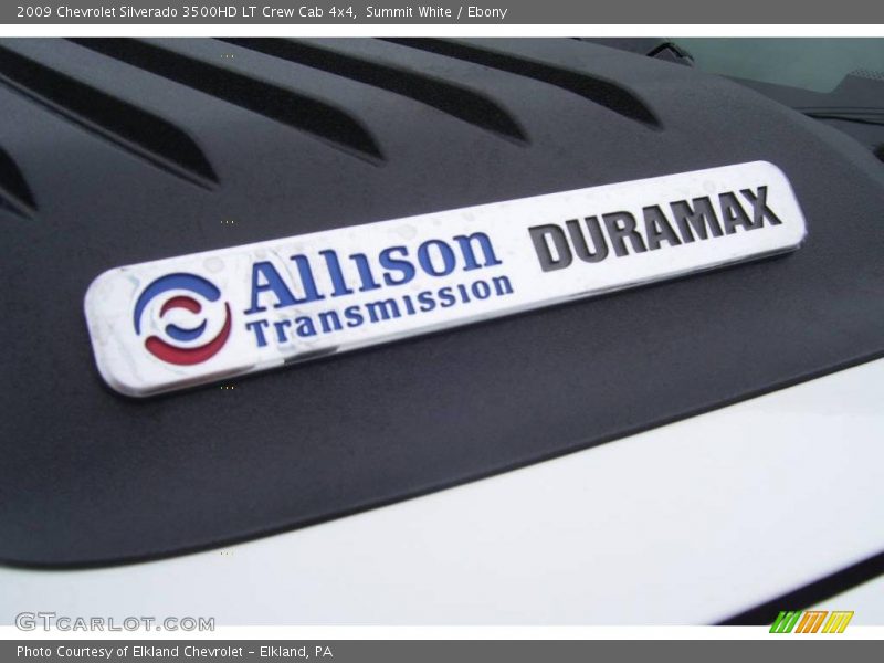 Summit White / Ebony 2009 Chevrolet Silverado 3500HD LT Crew Cab 4x4