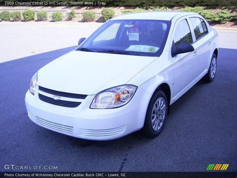 Summit White / Gray 2009 Chevrolet Cobalt LS XFE Sedan