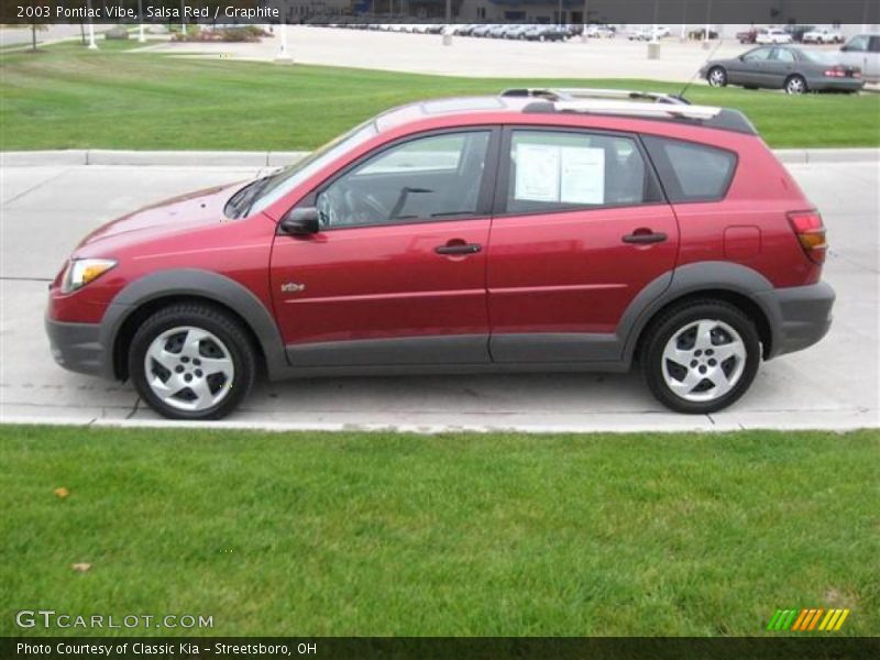 Salsa Red / Graphite 2003 Pontiac Vibe