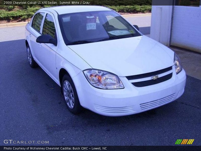 Summit White / Gray 2009 Chevrolet Cobalt LS XFE Sedan