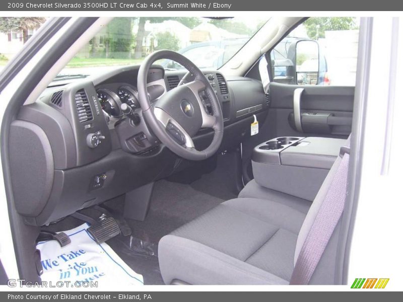 Summit White / Ebony 2009 Chevrolet Silverado 3500HD LT Crew Cab 4x4