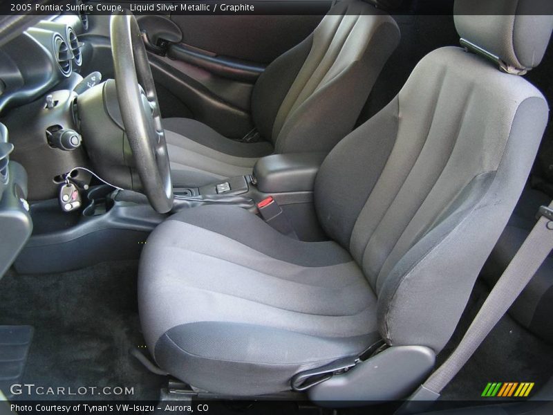 Liquid Silver Metallic / Graphite 2005 Pontiac Sunfire Coupe