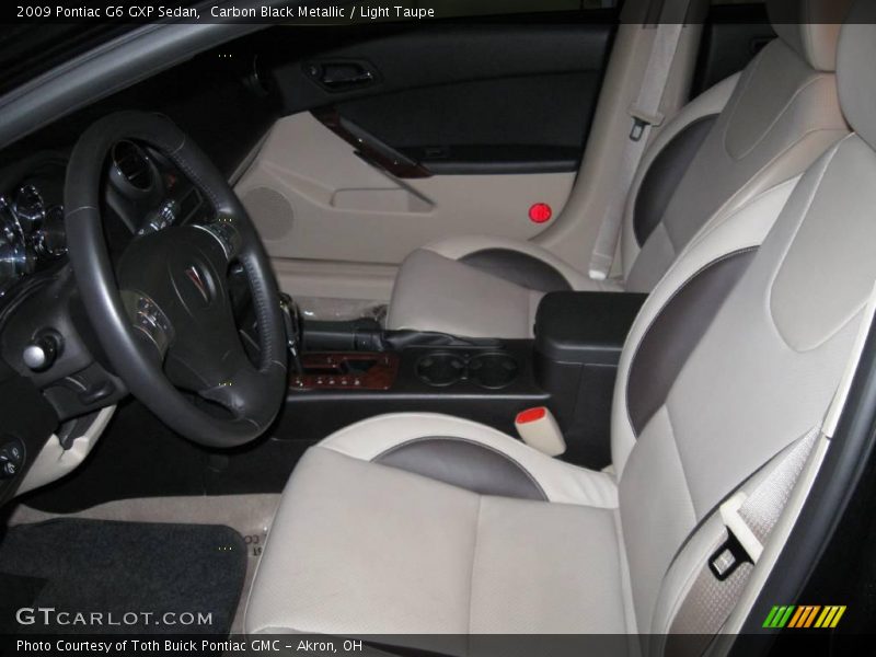 Carbon Black Metallic / Light Taupe 2009 Pontiac G6 GXP Sedan