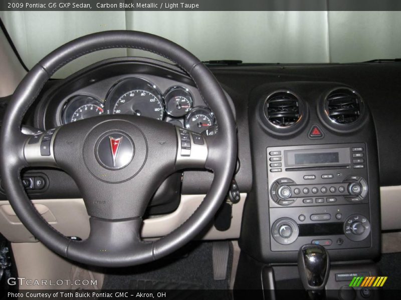 Carbon Black Metallic / Light Taupe 2009 Pontiac G6 GXP Sedan
