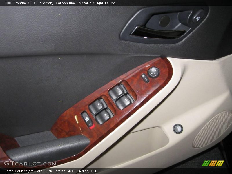 Carbon Black Metallic / Light Taupe 2009 Pontiac G6 GXP Sedan
