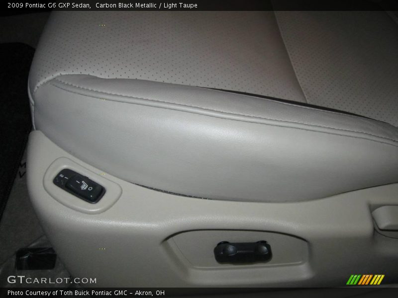 Carbon Black Metallic / Light Taupe 2009 Pontiac G6 GXP Sedan
