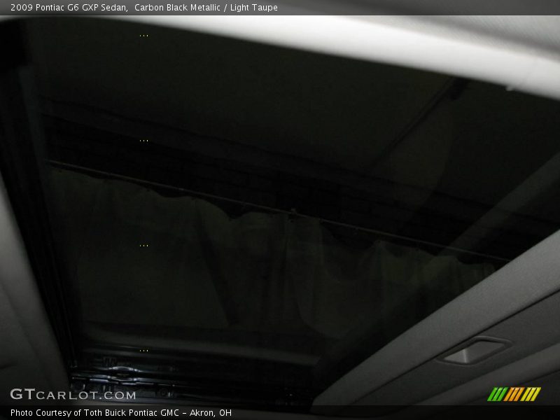 Carbon Black Metallic / Light Taupe 2009 Pontiac G6 GXP Sedan