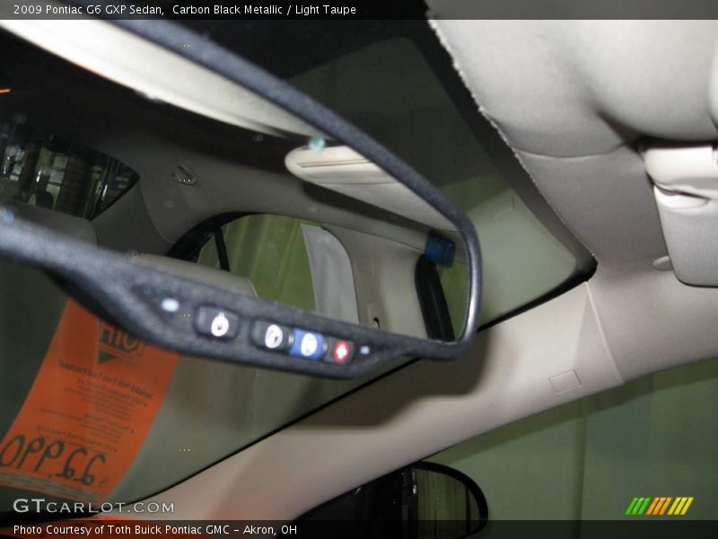 Carbon Black Metallic / Light Taupe 2009 Pontiac G6 GXP Sedan
