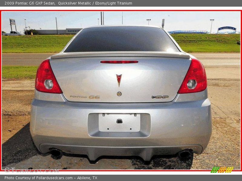 Quicksilver Metallic / Ebony/Light Titanium 2009 Pontiac G6 GXP Sedan