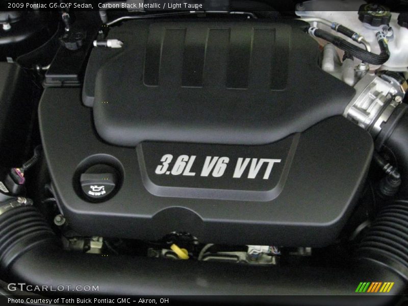 Carbon Black Metallic / Light Taupe 2009 Pontiac G6 GXP Sedan