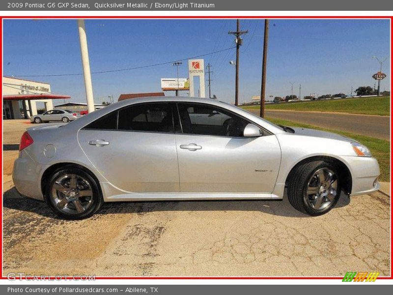 Quicksilver Metallic / Ebony/Light Titanium 2009 Pontiac G6 GXP Sedan