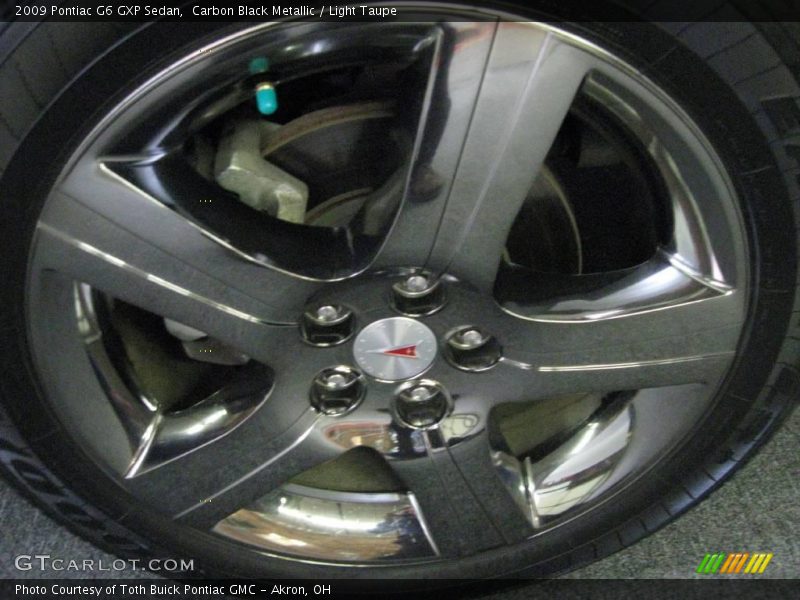 Carbon Black Metallic / Light Taupe 2009 Pontiac G6 GXP Sedan
