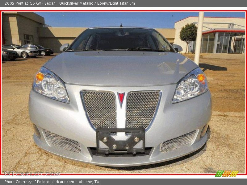 Quicksilver Metallic / Ebony/Light Titanium 2009 Pontiac G6 GXP Sedan