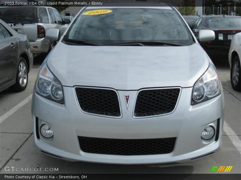 Liquid Platinum Metallic / Ebony 2009 Pontiac Vibe GT