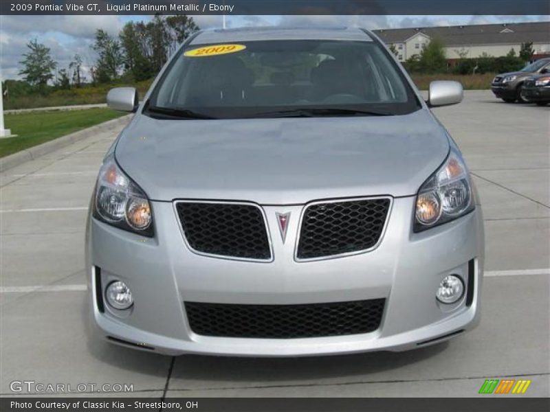 Liquid Platinum Metallic / Ebony 2009 Pontiac Vibe GT