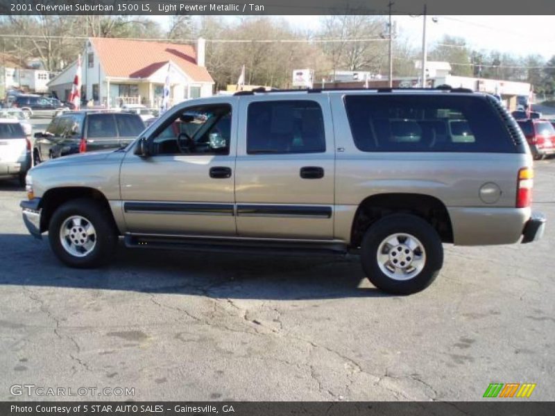 Light Pewter Metallic / Tan 2001 Chevrolet Suburban 1500 LS