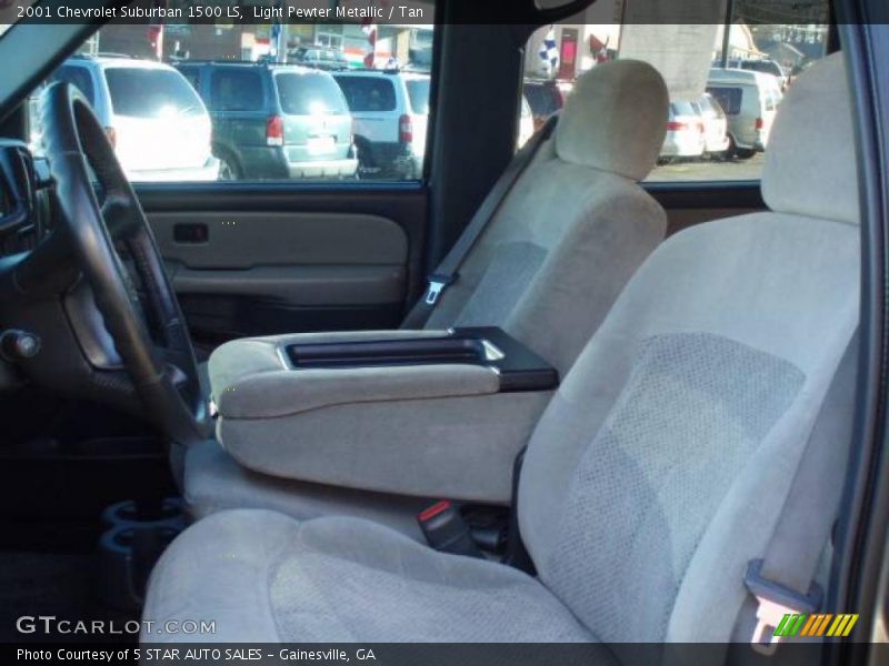 Light Pewter Metallic / Tan 2001 Chevrolet Suburban 1500 LS