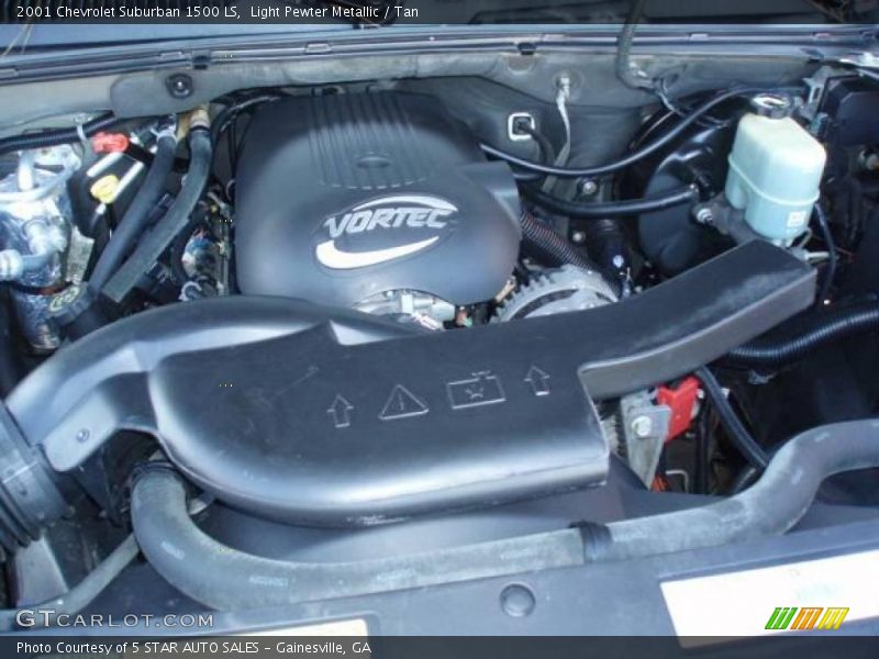 Light Pewter Metallic / Tan 2001 Chevrolet Suburban 1500 LS