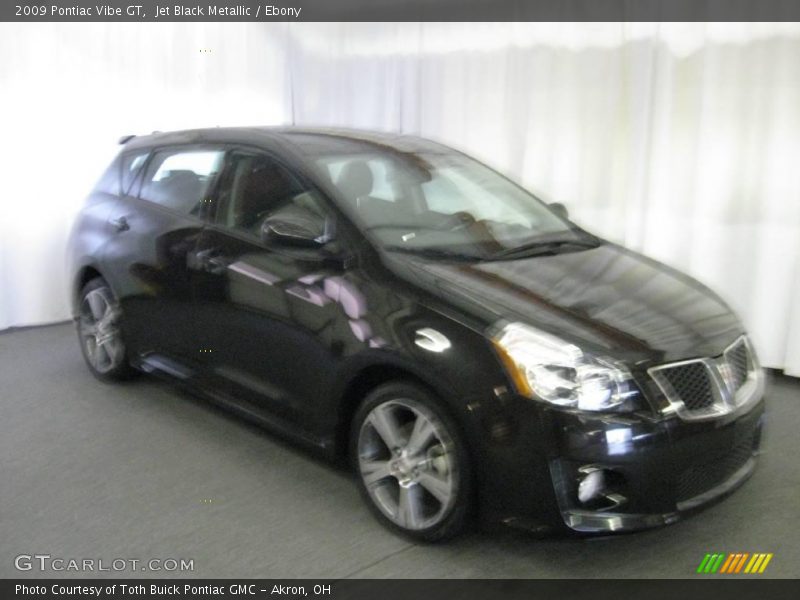 Jet Black Metallic / Ebony 2009 Pontiac Vibe GT