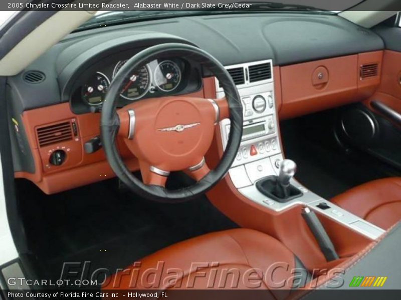 Alabaster White / Dark Slate Grey/Cedar 2005 Chrysler Crossfire Limited Roadster