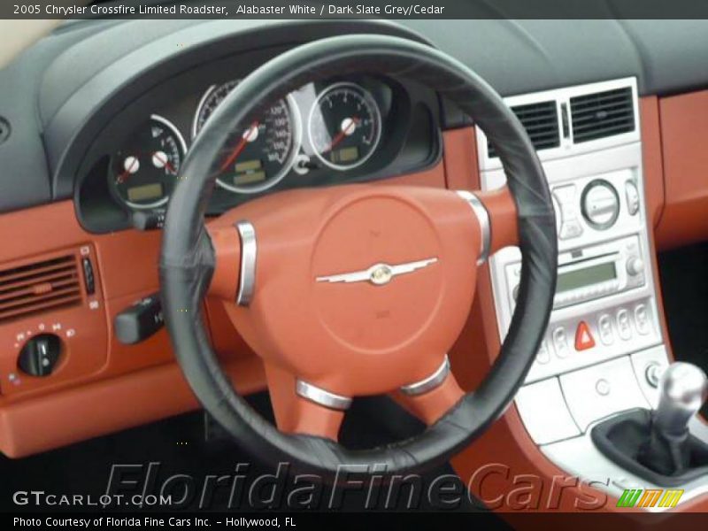 Alabaster White / Dark Slate Grey/Cedar 2005 Chrysler Crossfire Limited Roadster