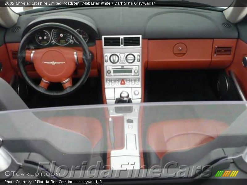 Alabaster White / Dark Slate Grey/Cedar 2005 Chrysler Crossfire Limited Roadster