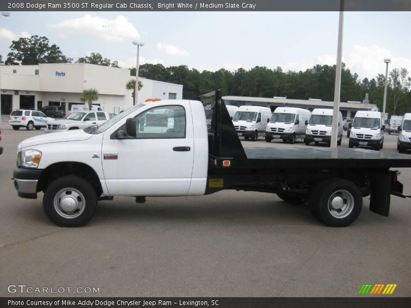Bright White / Medium Slate Gray 2008 Dodge Ram 3500 ST Regular Cab Chassis