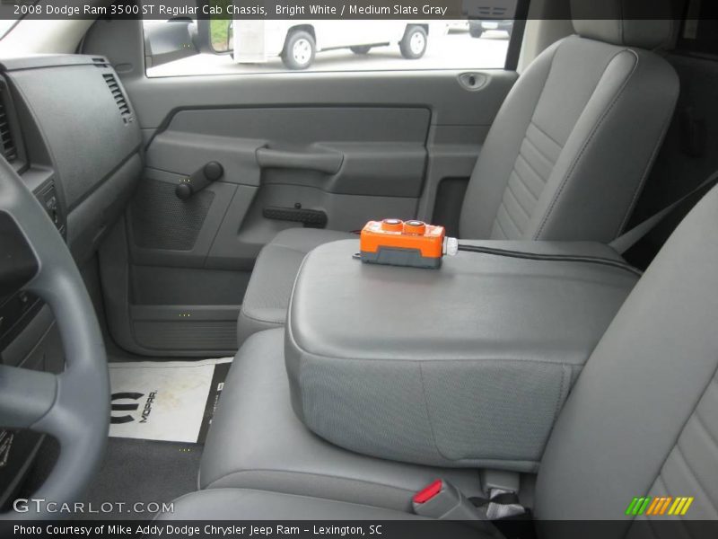 Bright White / Medium Slate Gray 2008 Dodge Ram 3500 ST Regular Cab Chassis