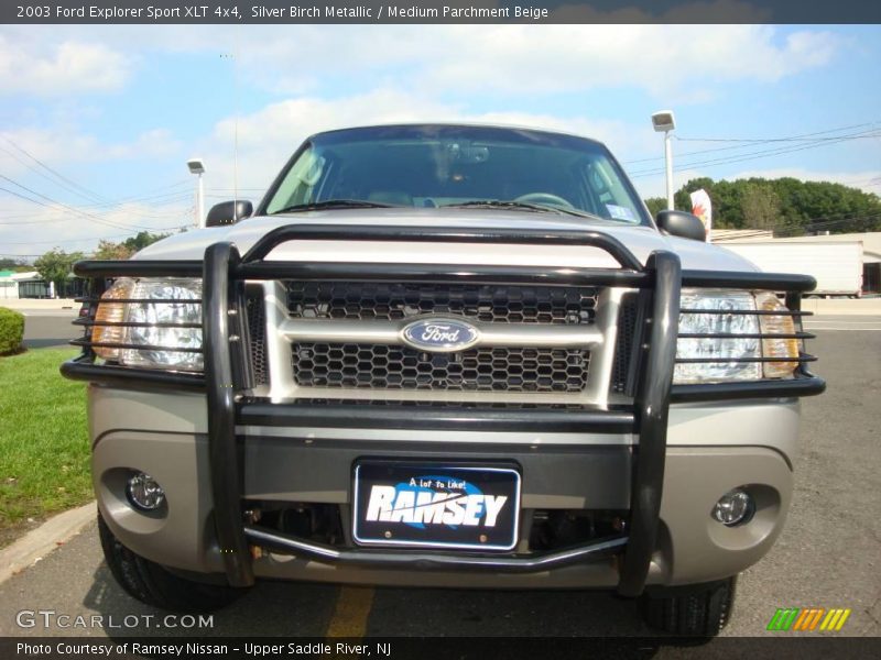Silver Birch Metallic / Medium Parchment Beige 2003 Ford Explorer Sport XLT 4x4