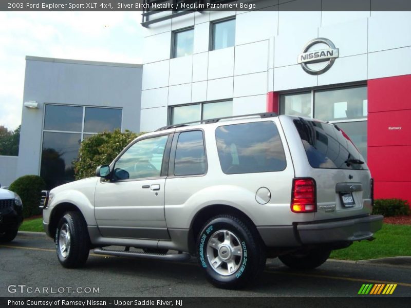 Silver Birch Metallic / Medium Parchment Beige 2003 Ford Explorer Sport XLT 4x4