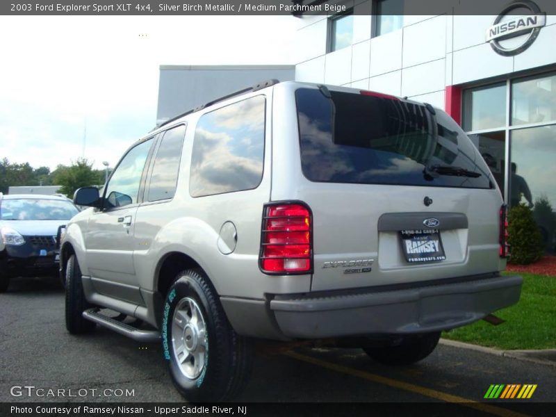 Silver Birch Metallic / Medium Parchment Beige 2003 Ford Explorer Sport XLT 4x4