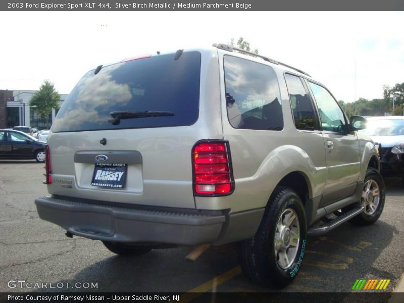 Silver Birch Metallic / Medium Parchment Beige 2003 Ford Explorer Sport XLT 4x4