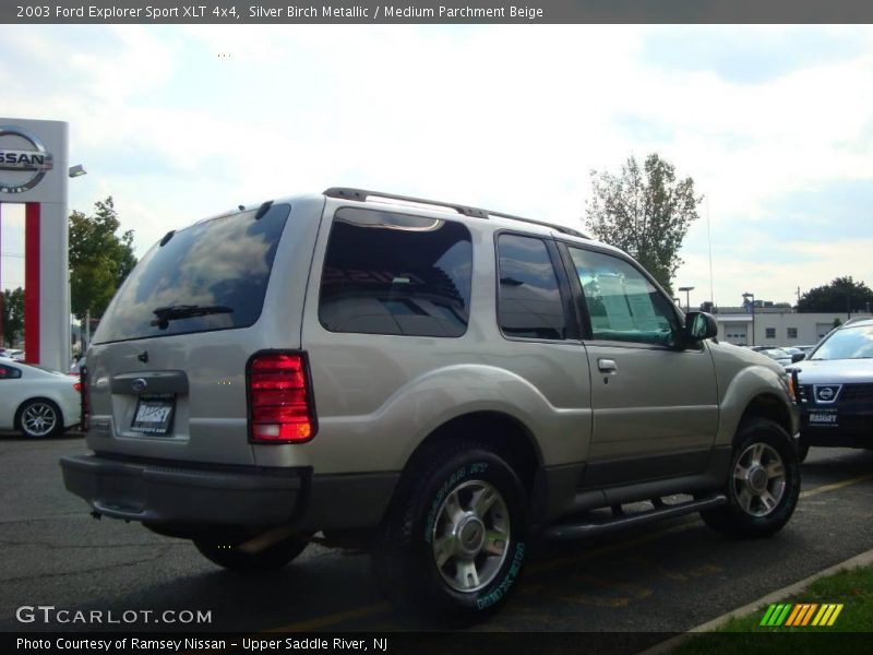 Silver Birch Metallic / Medium Parchment Beige 2003 Ford Explorer Sport XLT 4x4