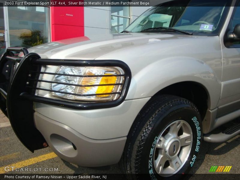 Silver Birch Metallic / Medium Parchment Beige 2003 Ford Explorer Sport XLT 4x4