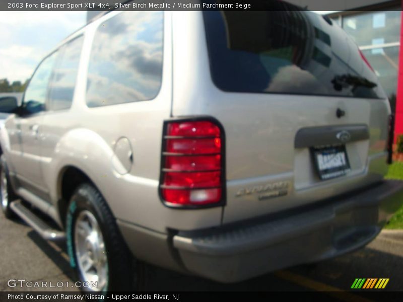 Silver Birch Metallic / Medium Parchment Beige 2003 Ford Explorer Sport XLT 4x4