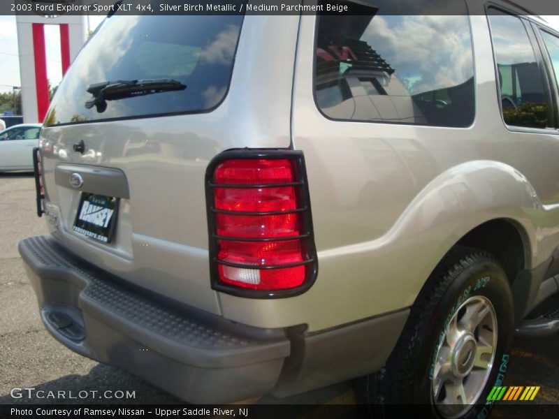Silver Birch Metallic / Medium Parchment Beige 2003 Ford Explorer Sport XLT 4x4