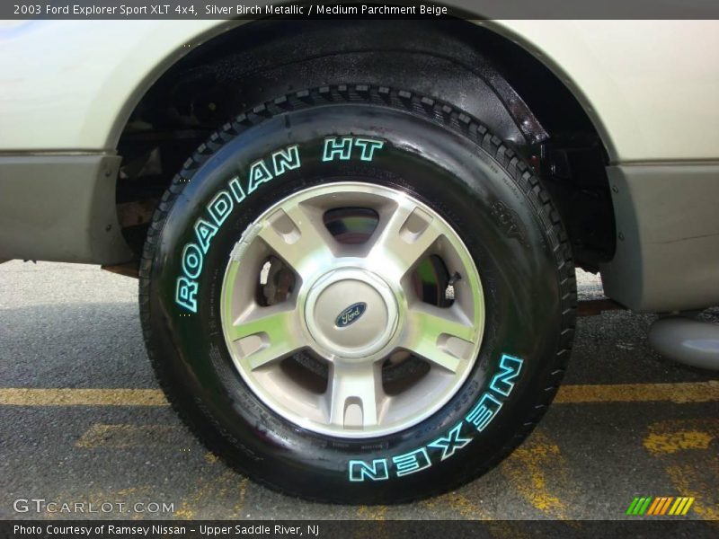 Silver Birch Metallic / Medium Parchment Beige 2003 Ford Explorer Sport XLT 4x4