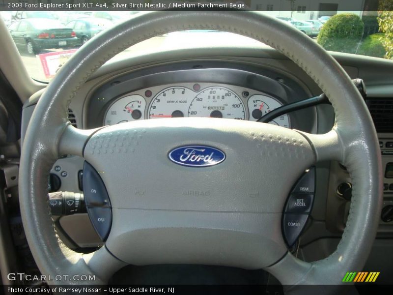 Silver Birch Metallic / Medium Parchment Beige 2003 Ford Explorer Sport XLT 4x4
