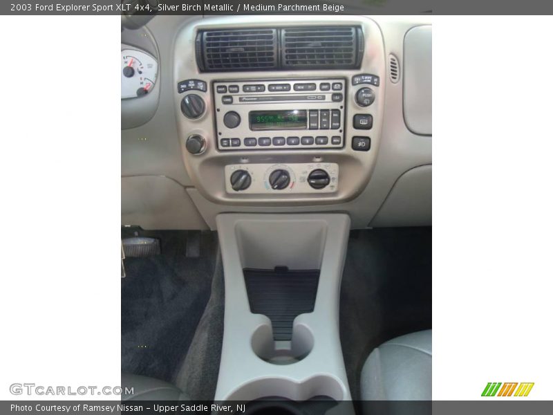 Silver Birch Metallic / Medium Parchment Beige 2003 Ford Explorer Sport XLT 4x4