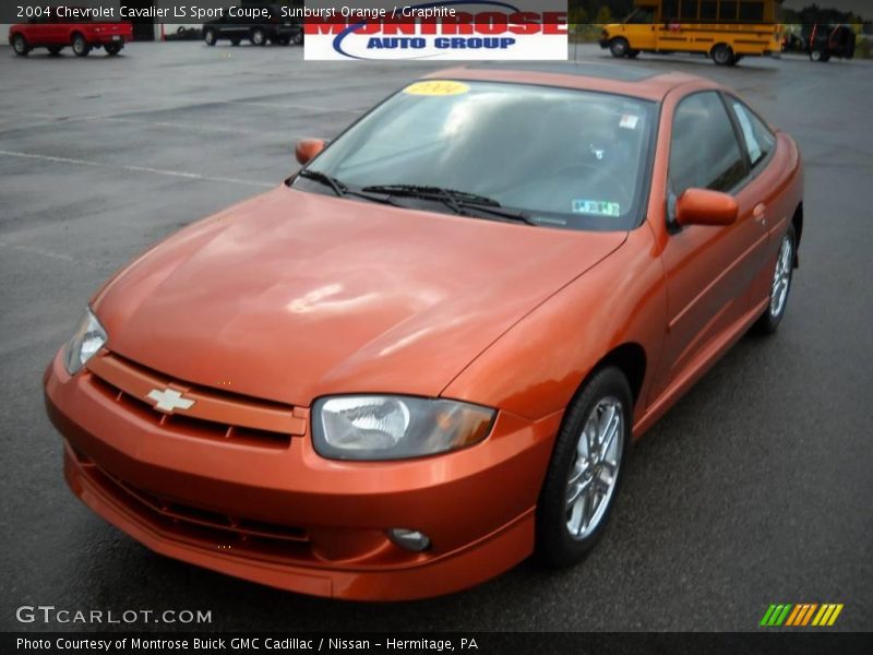 Sunburst Orange / Graphite 2004 Chevrolet Cavalier LS Sport Coupe