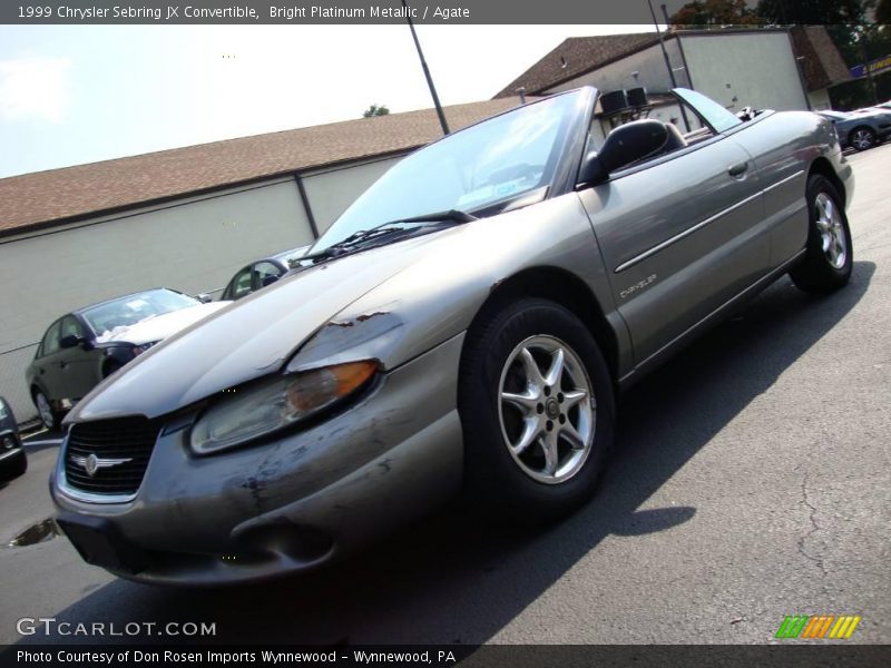 Bright Platinum Metallic / Agate 1999 Chrysler Sebring JX Convertible